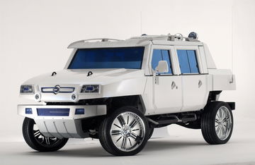 Vista lateral del Fiat Oltre, concept 4x4 con enfoque militar