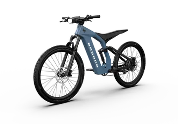 La Ford Bronco eBike muestra su robusta silueta inspirada en motos trialeras.