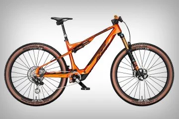 E-mountain bike KTM Macina Scarp SX Exonic, la más ligera con motor Bosch.