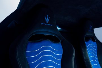 El asiento deportivo del Maserati MC20 Icona presenta un diseño y acabado que realza su carácter competitivo y sofisticado.