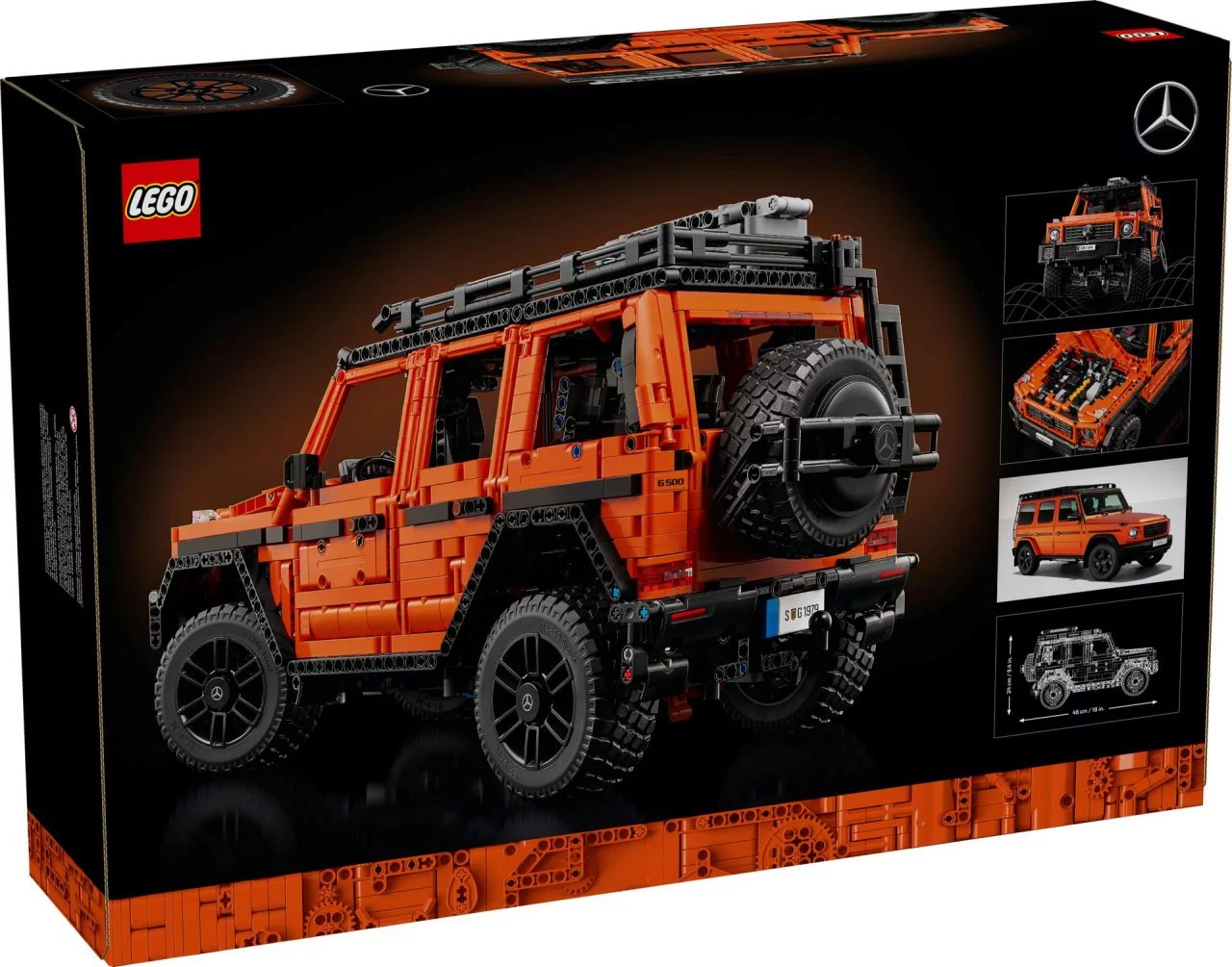 Caja del LEGO Technic del Mercedes Clase G, emblemático 4x4 en su 45 aniversario.