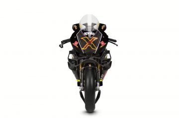 Delantera de la Aprilia RSV4 X, agresividad en estado puro