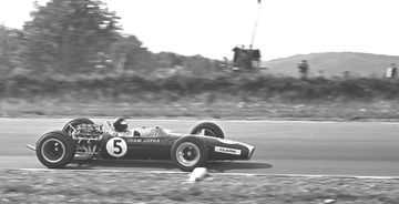 Lotus 49 con motor Cosworth DFV en su debut, GP de Holanda 1967