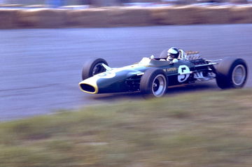 Lotus con motor Cosworth DFV en su debut, GP de Holanda 1967