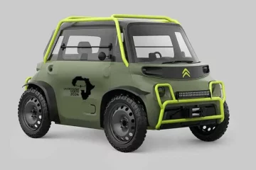 Citroën Ami en versión todoterreno con protecciones y neumáticos robustos.