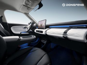 Vista interior destaca diseño moderno y acabados elegantes del Dongfeng Box 2024.