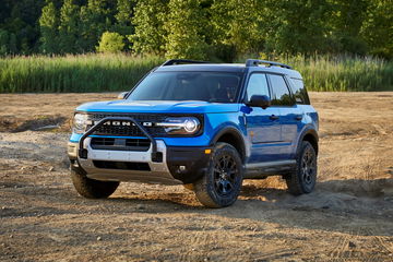 Ford Bronco Sport 2025 en acción, demostrando su capacidad todoterreno.