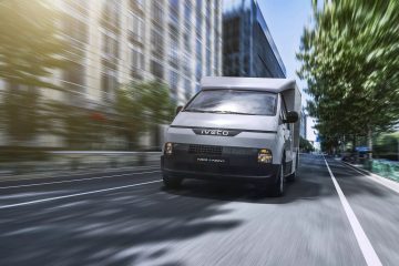 Furgoneta eléctrica Iveco eMovvy con diseño vanguardista y autonomía de 320 km.