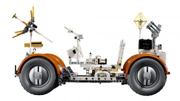 Réplica detallada del vehículo lunar en su versión LEGO Technic.