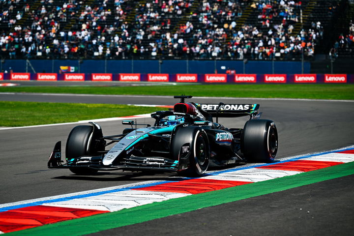 George Russell domina primeros libres GP México con su Mercedes