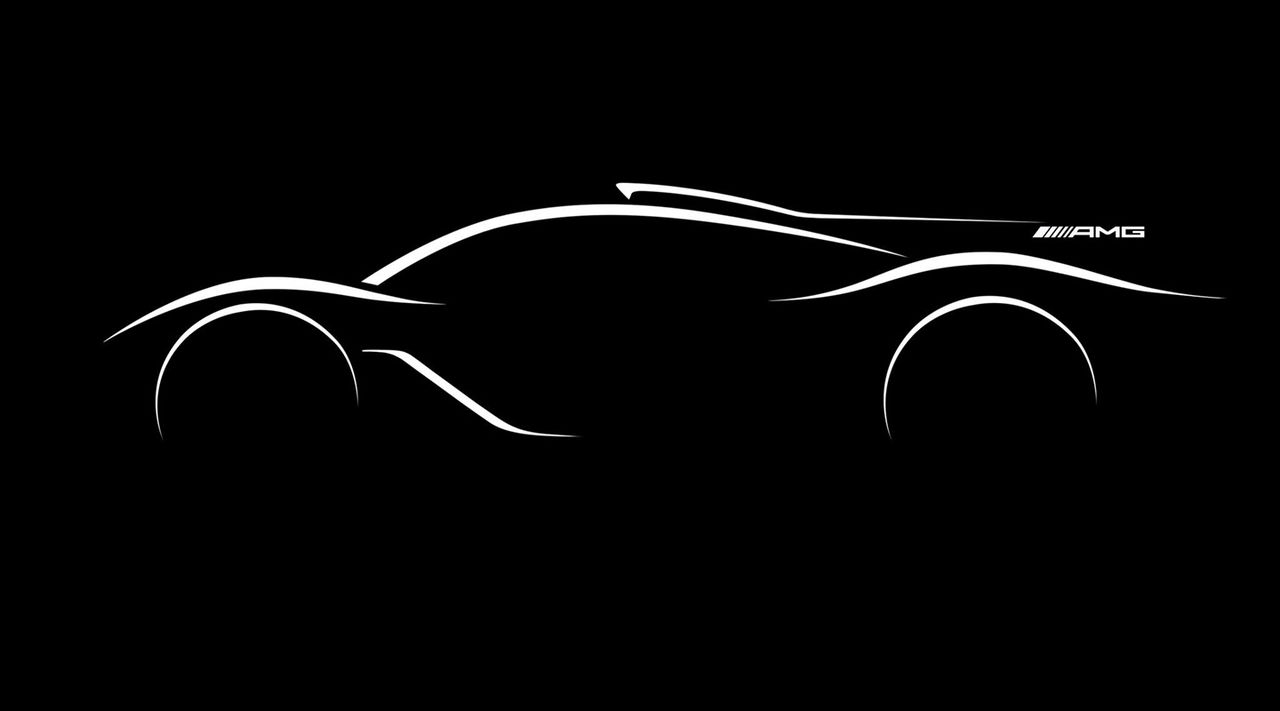 Silueta prometedora del Mercedes AMG Project Hypercar para 2024.