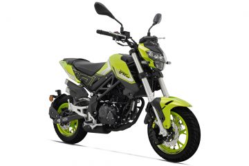 Vista lateral Benelli TNT 125, urbana ágil, ideal para carnet B