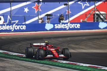 Carlos Sainz al volante del SF-71H en el GP de Austin