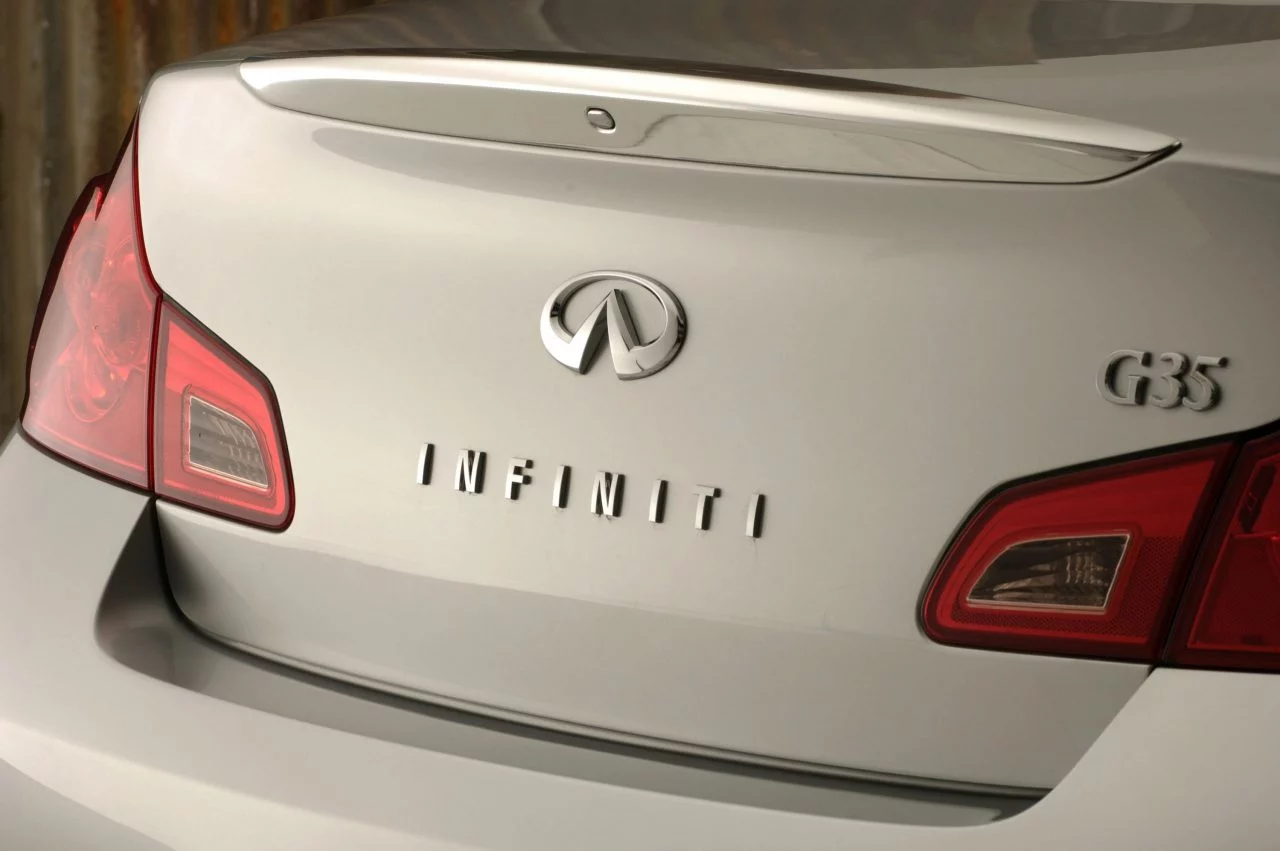 Trasera del Infiniti G35 que destaca por su diseño atemporal y prestaciones sólidas.