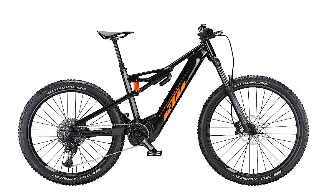 Ebike KTM con motor Bosch, ideal para terrenos exigentes.