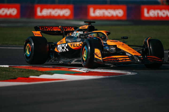 McLaren muestra un rendimiento prometedor en la FP3 del GP de México.