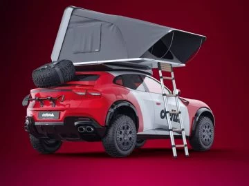 Ferrari Purosangue, versión off-road con espectaculares capacidades todoterreno.