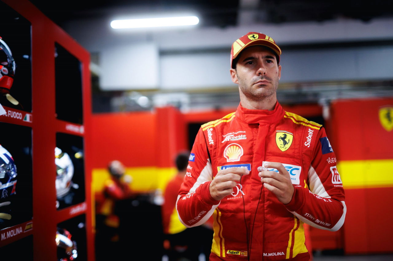 Miguel Molina, listo para defender su título con Ferrari en Le Mans