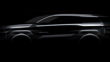 Silueta del renovado Jeep Compass 2025 con líneas marcadas y estilizadas