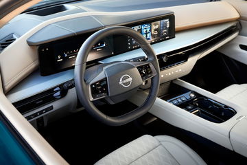 Vista del volante y panel de instrumentos del Nissan Murano 2025