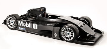 Vista lateral del Porsche LMP2000, prototipo de carreras de Le Mans