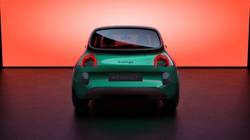 Vista trasera del Renault Twingo 2024 que muestra líneas modernas y compactas.