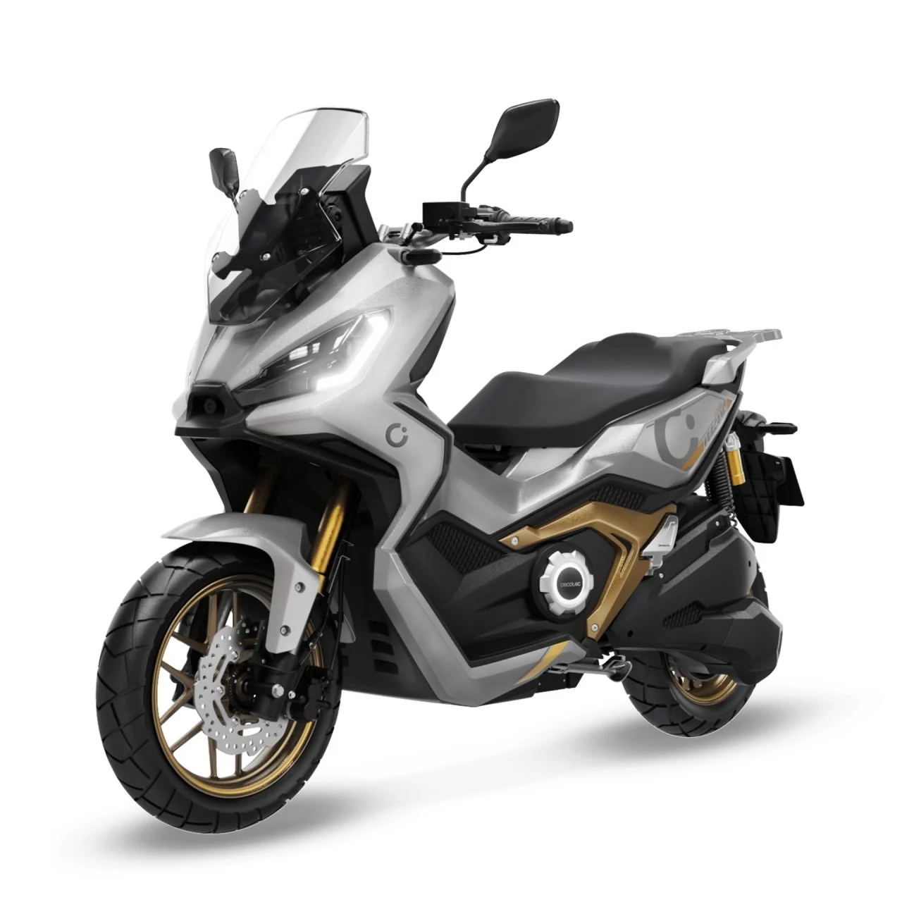 Nueva Cecotec Vulcano, scooter aventurero con estética robusta y 22 CV de potencia.