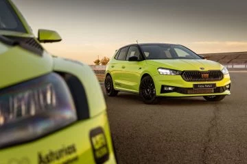 El Skoda Fabia Rally2 en su edición limitada, evocando el espíritu de competición.