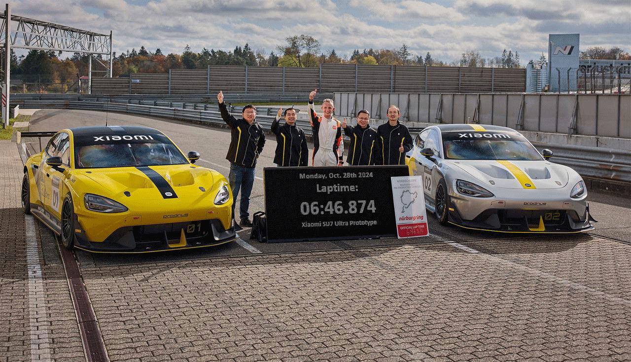 El Xiaomi XU7 Ultra revoluciona con su diseño y rompe récords en Nürburgring.