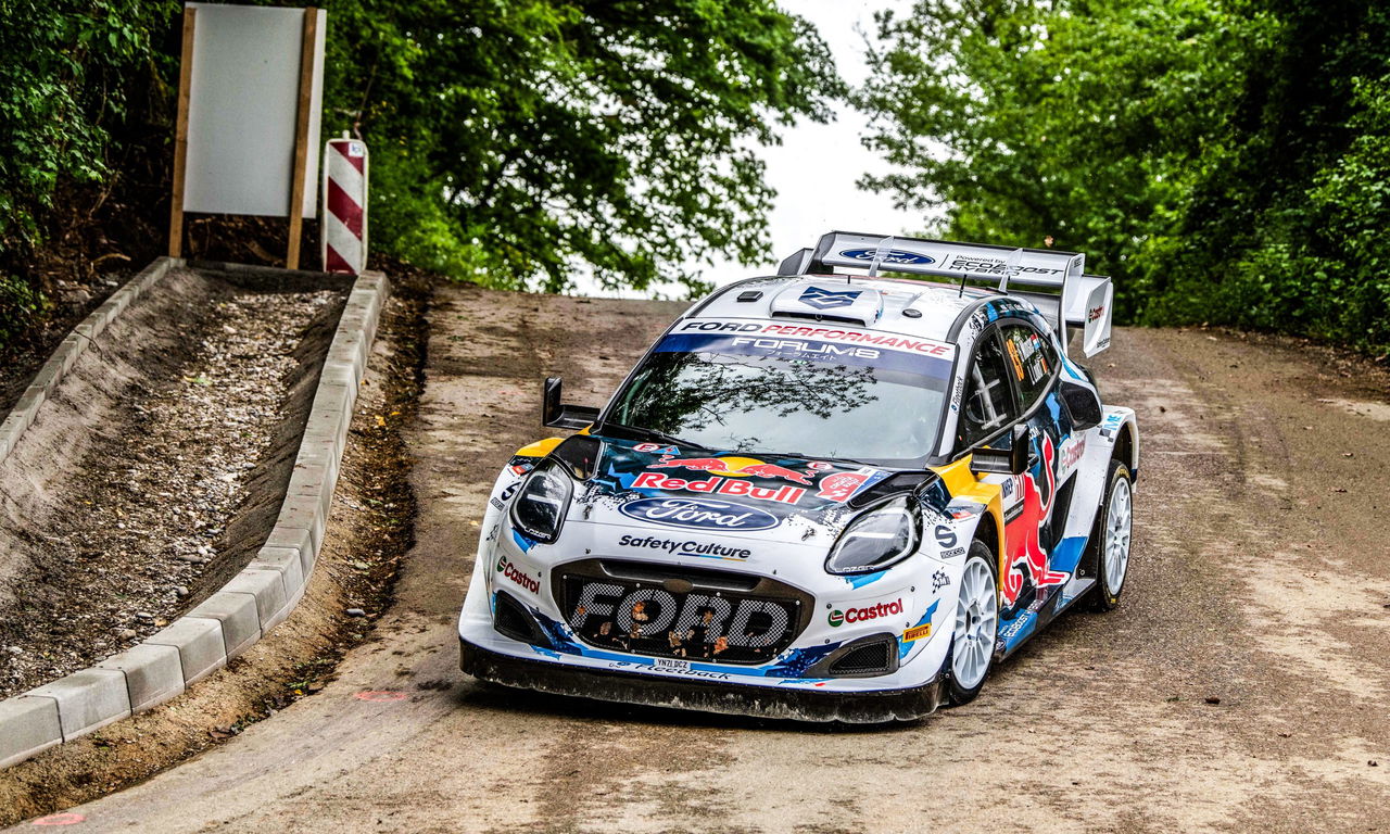 Ford Fiesta Rally2 en acción en el Rally de Croacia 2026.