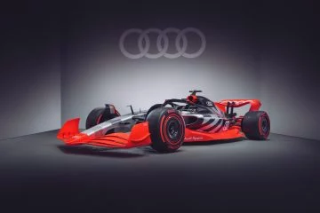 El nuevo showcar de Audi para Fórmula 1 destaca por su diseño aerodinámico y agresivo.