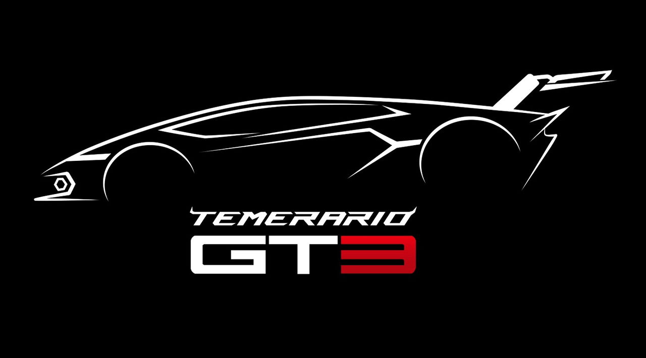 Esbozo del Lamborghini Temerario GT3, anticipando su potente diseño.