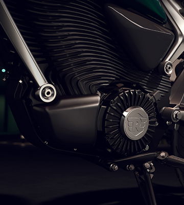 Vistazo al motor eléctrico de la nueva Royal Enfield, diseño limpio y contemporáneo