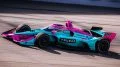 Devlin DeFrancesco compitiendo en la IndyCar con el equipo Rahal.