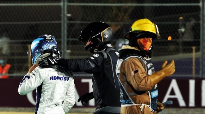 Franco Colapinto en el ambiente de Williams, mostrando su rol como reserva.