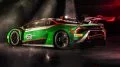 El Lamborghini Huracán GT3 destaca por su agresivo diseño y aerodinámica optimizada.