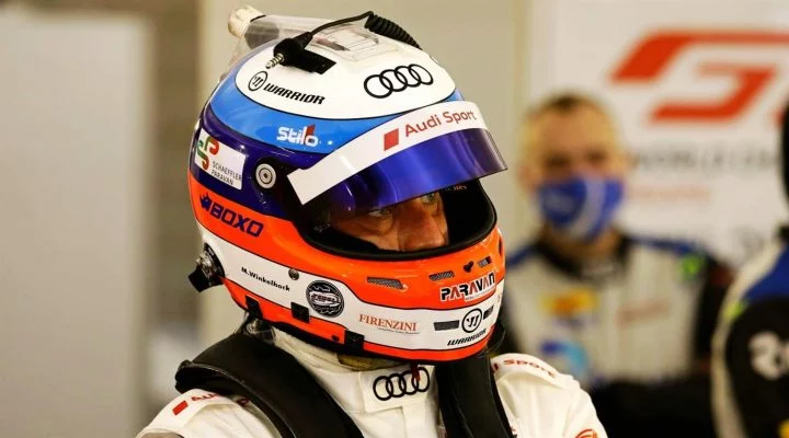 Markus Winkelhock preparado para competir con el Audi R8 de 2024.