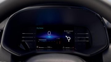 Panel de instrumentos digital del Renault Clio, con información centralizada y tecnología moderna.