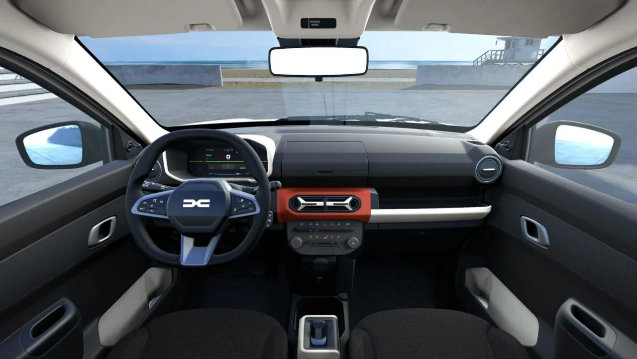 Interior del Dacia con un diseño funcional y moderno, perfecto para uso diario.