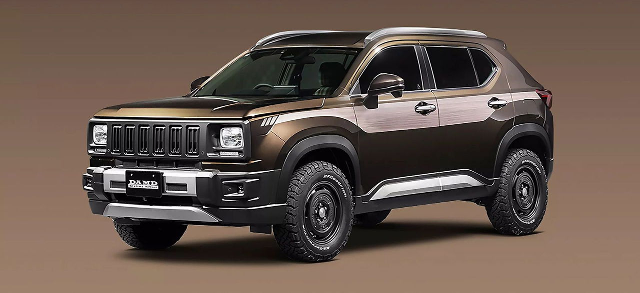 Un SUV renovado que recuerda al Jeep Cherokee de los años noventa, con un diseño audaz.