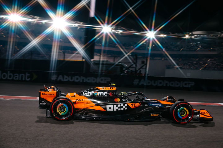 Pole de Lando Norris en Abu Dabi, pelota de partido para McLaren.