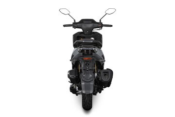 Vista superior del Malaguti Crosser 125, destacando su diseño y ergonomía.