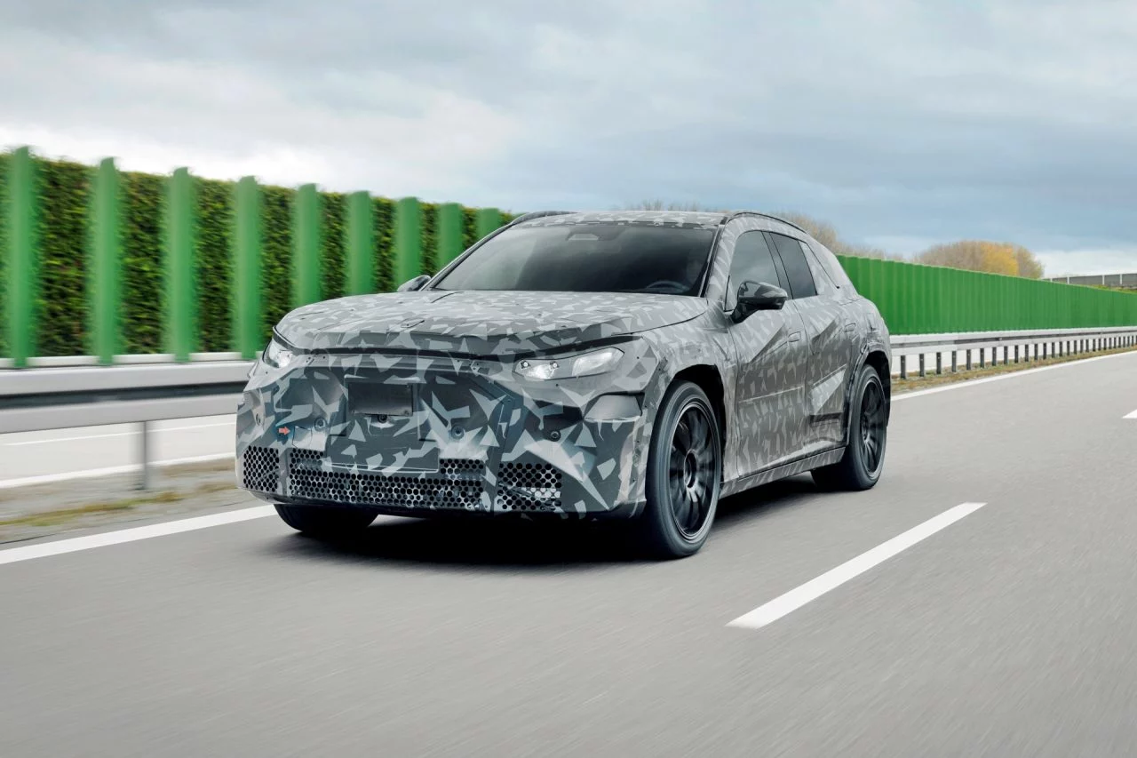 Prototipo del SUV eléctrico AMG, que promete potencia y deportividad. 