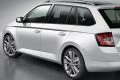 Vista lateral del Skoda Fabia Combi, espacioso y elegante, ideal para familia