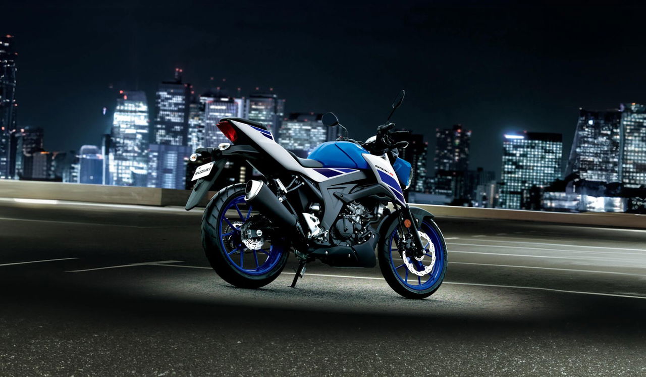 La Suzuki GSX-S125 destaca por su diseño agresivo y moderno, ideal para la ciudad.