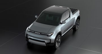 Presentación del Toyota EPU Concept, una pick-up innovadora con diseño futurista.