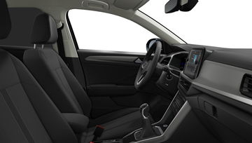 Vista del interior del crossover, con un diseño minimalista y práctico.