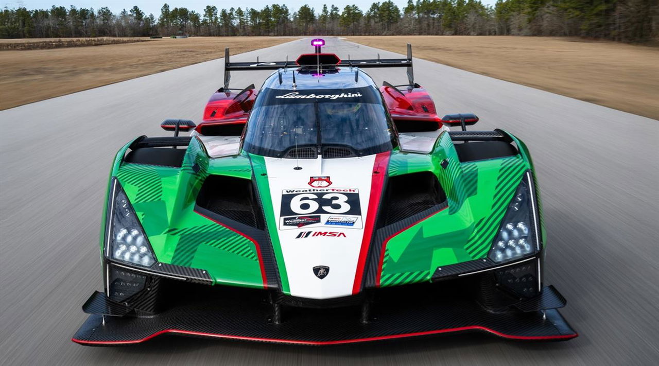 Lamborghini SC63 de competición, listo para la temporada IMSA 2025.