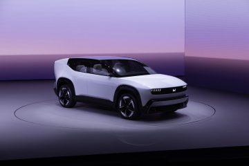 El prototipo de Honda muestra un diseño futurista y aerodinámico.