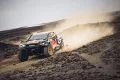 El Toyota de Quintero se enfrenta al duro terreno en el Dakar 2025.